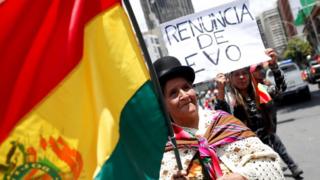 Os protestos contra Morales chegaram a reunir alguns de seus ex-aliados