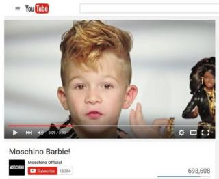 The ad for Moschino Barbie currently going viral