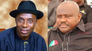 Tsohon gwamnan jihar Rivers Rotimi Amaechi da kuma mai ci Nyesom Wike