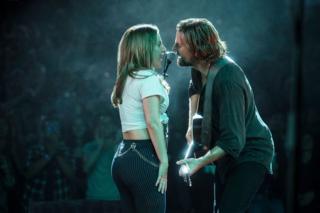 Lady Gaga and Bradley Cooper in A Star Is Born
