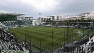 'Yan wasan Panathinaikos sun yi wasa filin Apostolos Nikolaids kuma sun ci kofin gasar frimiya ta Girka har sau 20