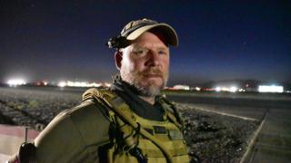 This May 29, 2016, photo shows David Gilkey, a veteran news photographer and video editor for National Public Radio photographer, at Kandahar Airfield in Afghanistan.
