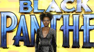 Nyota wa filamu Black Panther, Lupita Nyong'o katika uzinduzi wa filamu hio Ulaya