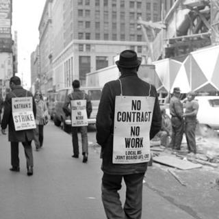 Man on strike