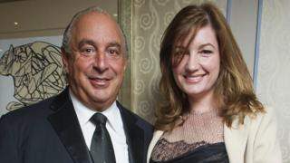 Sir Philip Green and Baroness Brady