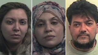 Left to right: Saima Hayat, Shahida Abid and Muhammed Rauf