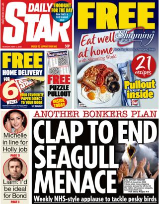 Daily Star front page, 4/5/20