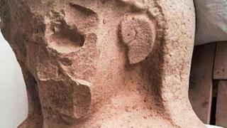 Busto de una mujer encontrado en Tayinat