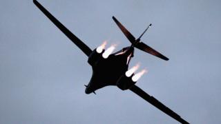 B-1B в небе
