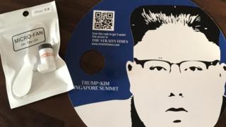 USB fan and Kim Jong-Un CD