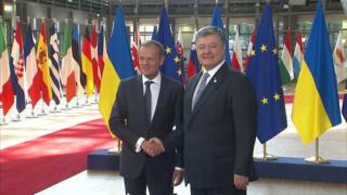 Порошенко и Туск в Брюсселе