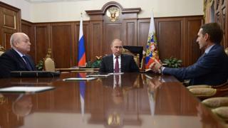 Совещание Путина с Фрадковым и Нарышкиным