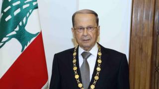 صورة ميشال عون بعد أدائه اليمين