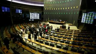 O plenário da Câmara dos Deputados