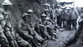 Irish soldiers in World War One