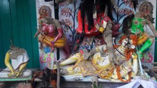 নাসিরনগরের আক্রান্ত একটি মন্দির