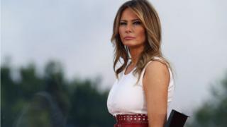 Melania Trump attends a 4 July event