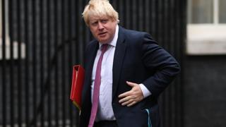 Boris Johnson as foreign secretary in October 2016