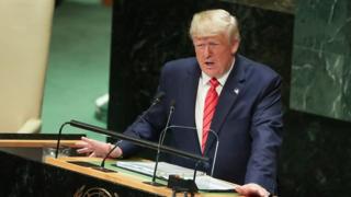 Donald Trump at UNGA 2019