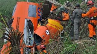 Le crash d'un hélicoptère de secours qui avait fait 8 morts le 2 juillet à Temanggung (illustration)