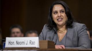 Neomi Rao at her confirmation hearing