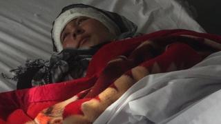 Zarina se recupera en un hospital de Afganistán