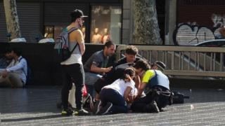 Vítima de ataque em Barcelona
