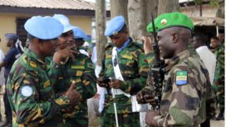 onu, casques bleus, minusca, gabon, burundi