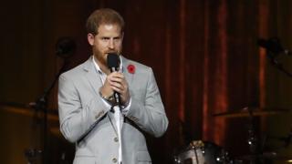 Prince Harry at the Invictus Games closing ceremony 2018