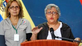 Tibisay Lucena, presidenta del Consejo Nacional Electoral.