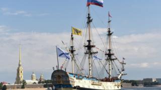 Копия исторического корабля "Полтава"