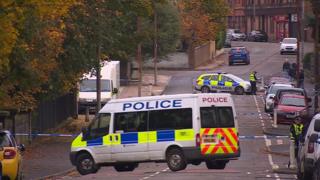 Police at the scene