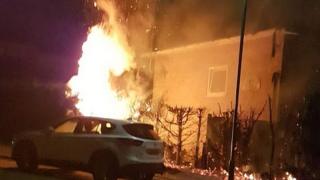 UK SIKH HOUSE AT FIRE