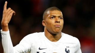 France forward Kylian Mbappe