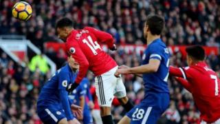 Jesse Lingard lokacin da yake cin Chelsea