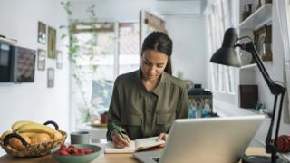 Young woman looking for work