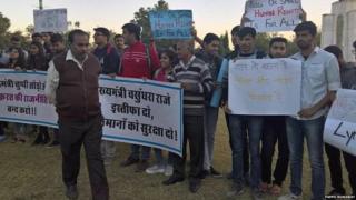 protest in Rajasthan