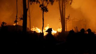 Incendio forestal en Chile