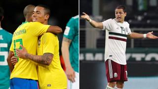Gabriel Jesus y Chicharito Hernández