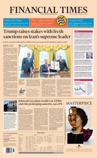Financial Times front page
