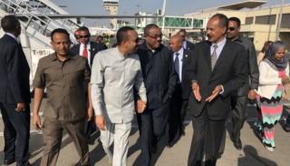 Simannaa pirezidaanti Isaayaasiif buufata Boleetti MM Abiyi Ahimad fi qondaaltoota biraa waliin taasifameef