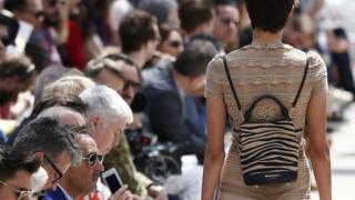 Burberry burns bags, clothes and perfume worth millions 6 Model on Burberry catwalk