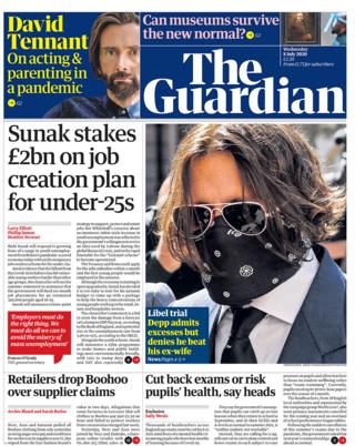 The Guardian front page