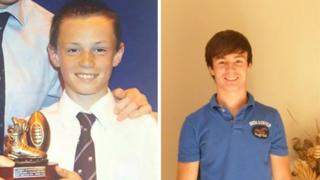 Thomas Cody as a boy and adult