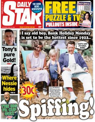 Daily Star front page 23 May