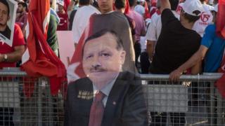 Митинг в годовщину попытки переворота в Турции