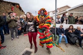 in_pictures Revellers in Podence, Portugal