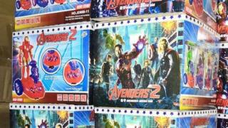 Fake Avengers toys