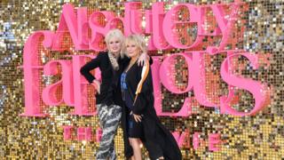 Joanna Lumley and Jennifer Saunders at the Absolutely Fabulous premiere