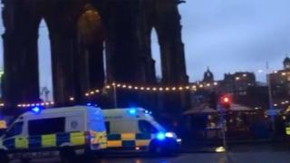 Woman falls from Scott Monument